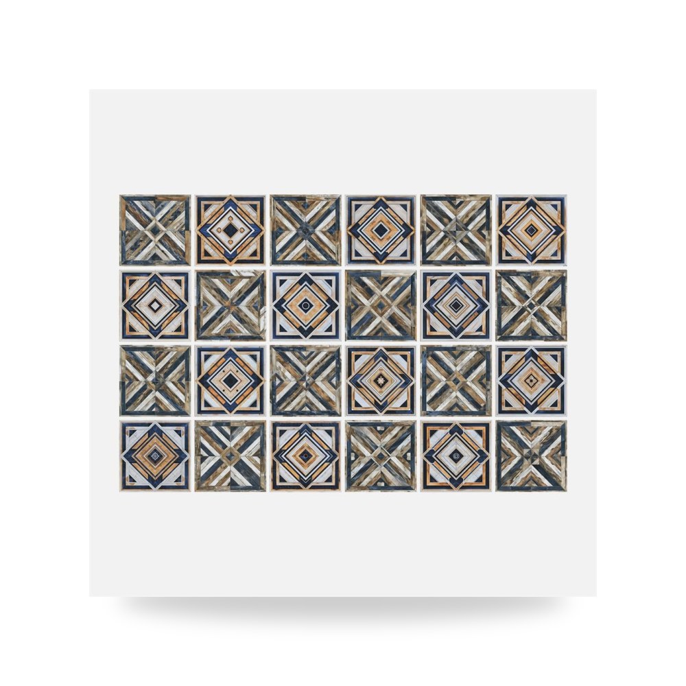 ملصقات بلاط جداري ذاتية اللصق (باكسبلاش) للمطبخ والحمام نمط رمادي حجري معاصر (Stone Gray)