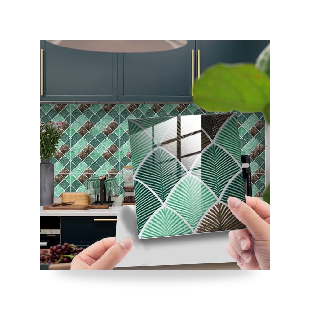 ملصقات البلاط المنزل والمطبخ طقم 20 قطع موديل Self-Adhesive