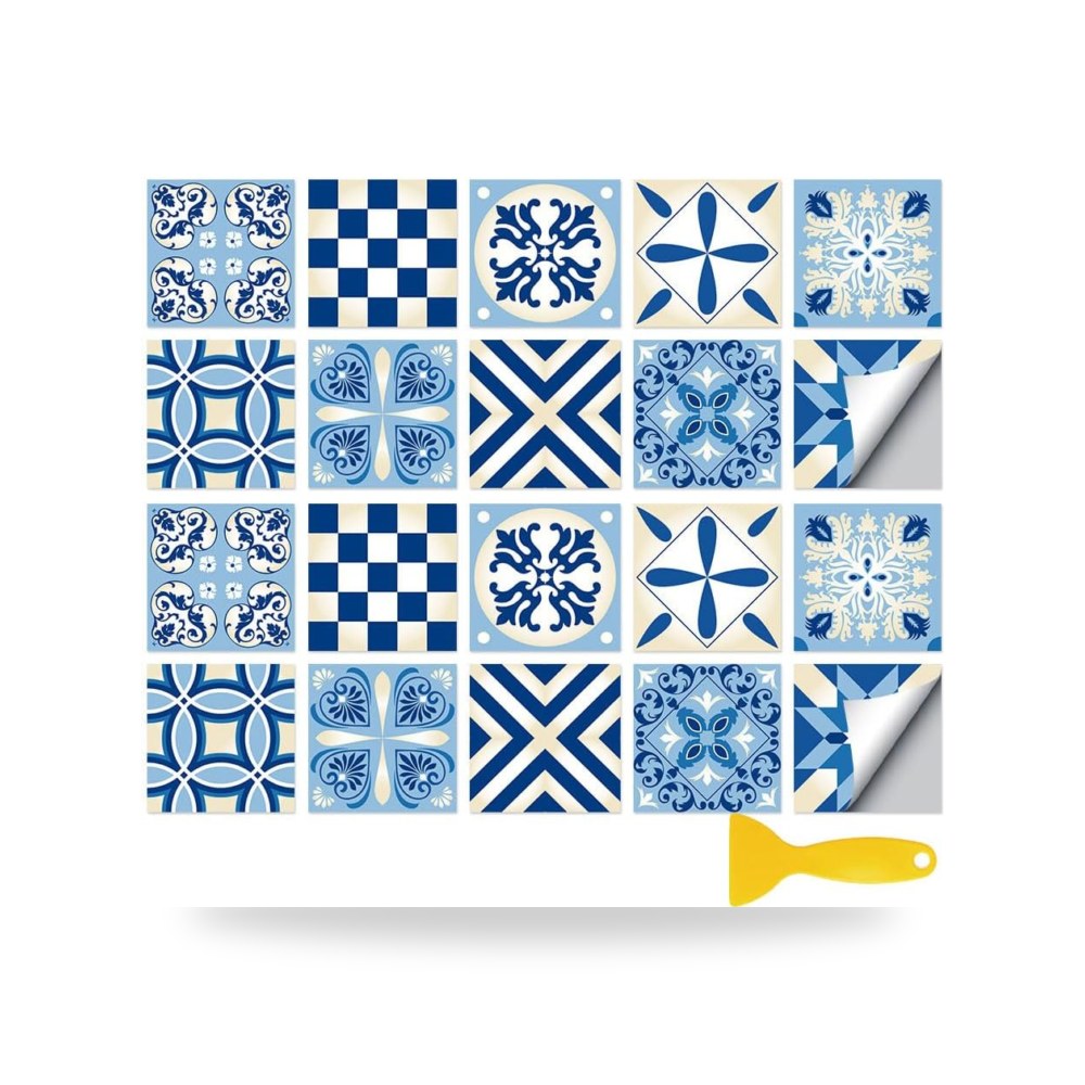 ملصقات البلاط المنزل والمطبخ طقم 20 قطع HT T ee موديل HT-35x10cm