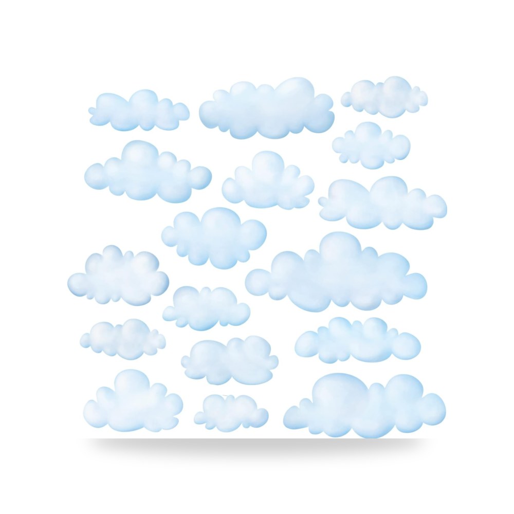 ديكواول ملصقات حائط للاطفال بتصميم سحابة (صغيرة) DS-8030