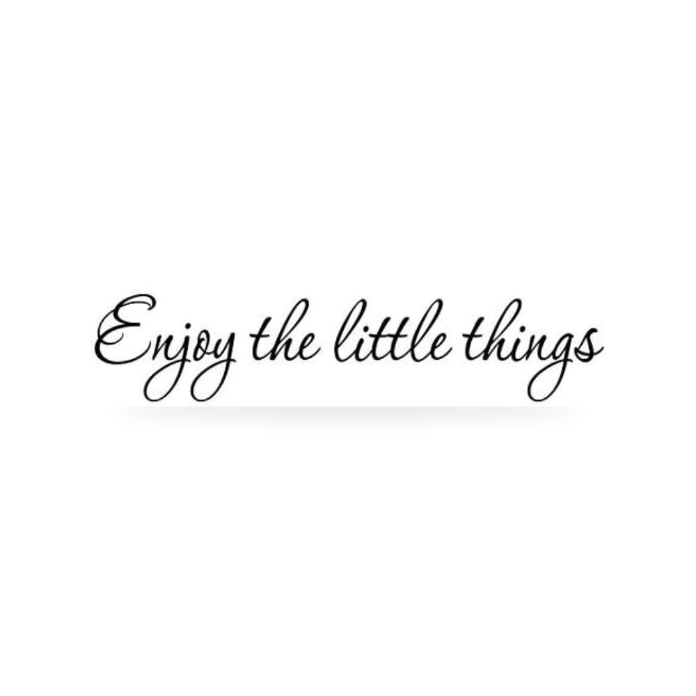 فواق ملصق حائط من الفينيل بعبارة Enjoy The