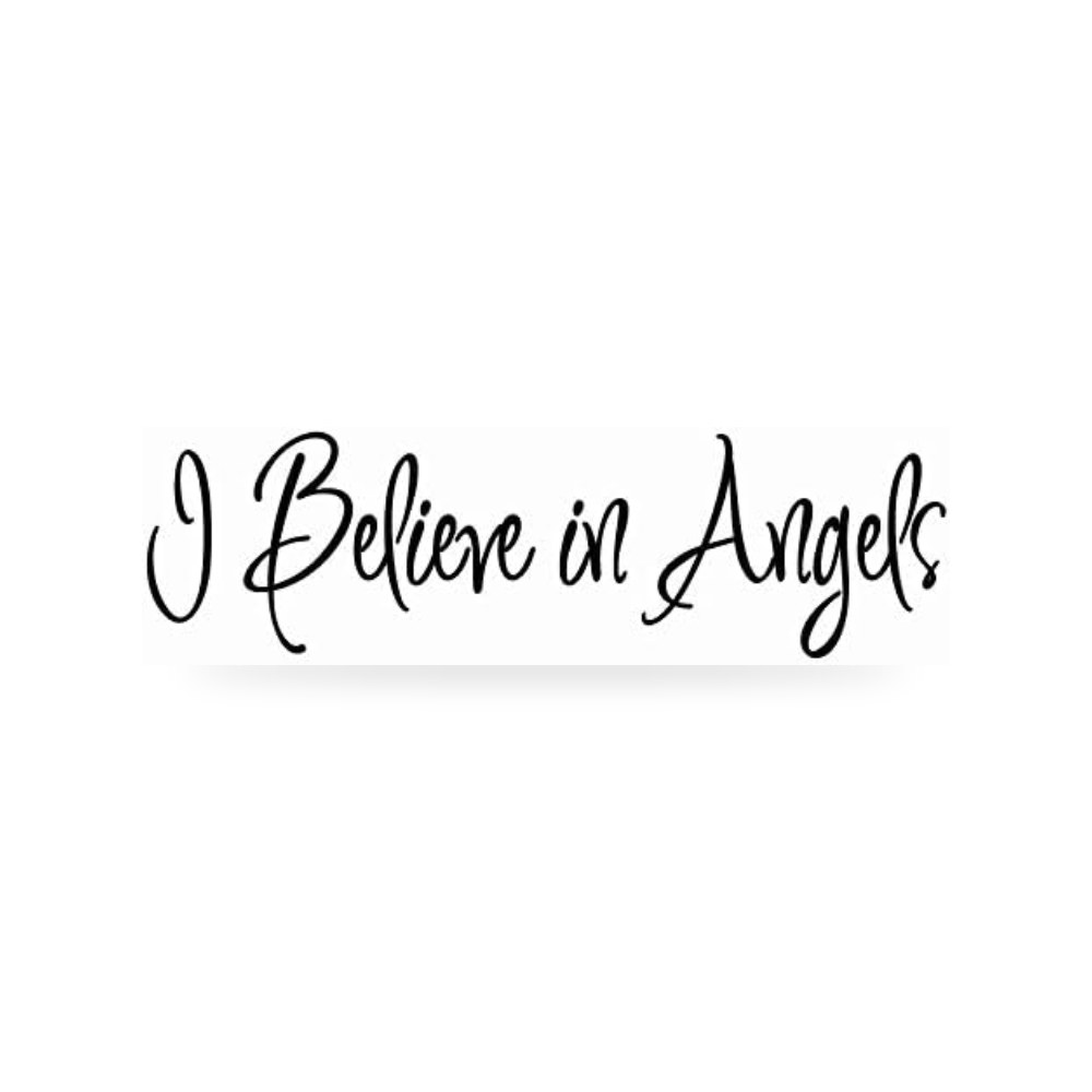 فواق ملصق حائط بعبارة I Believe in Angels بتصميم ملهم