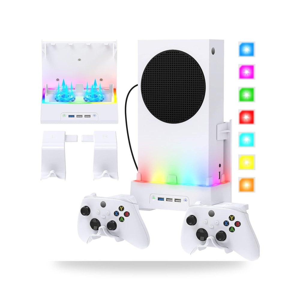 حامل يثبت على الحائط لجهاز Xbox Series S، مجموعة حامل مروحة