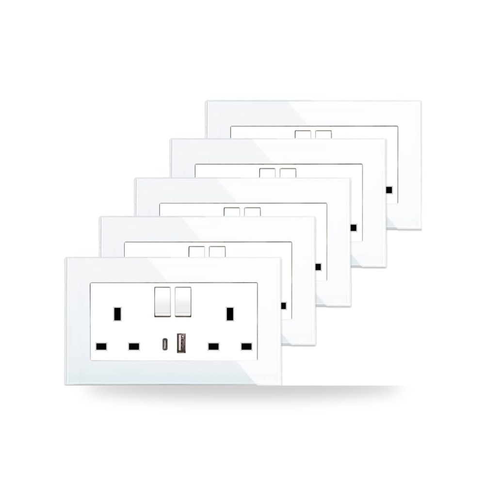 سيبينغو مزدوج التبديل مع منافذ شحن ونوع C موديل USB-A