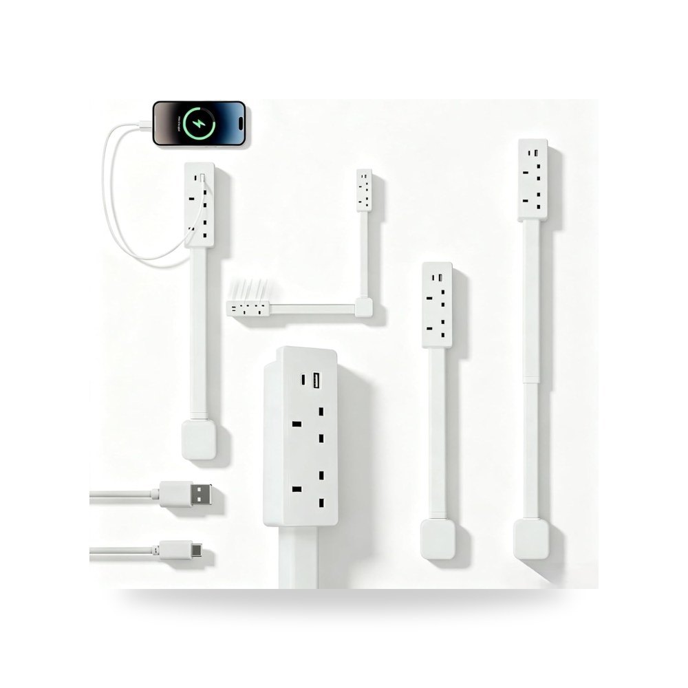 مقياس وصلة تمديد كهربائية دوارة 180 درجة، سلك موديل USB-A