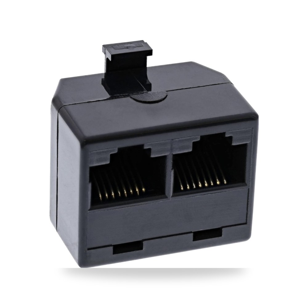 انلاين 69934 2x أسود RJ45