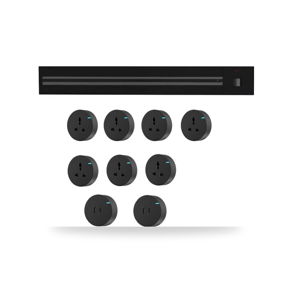 منافذ الحائط أسود Black 150CM موديل Multi-Functional