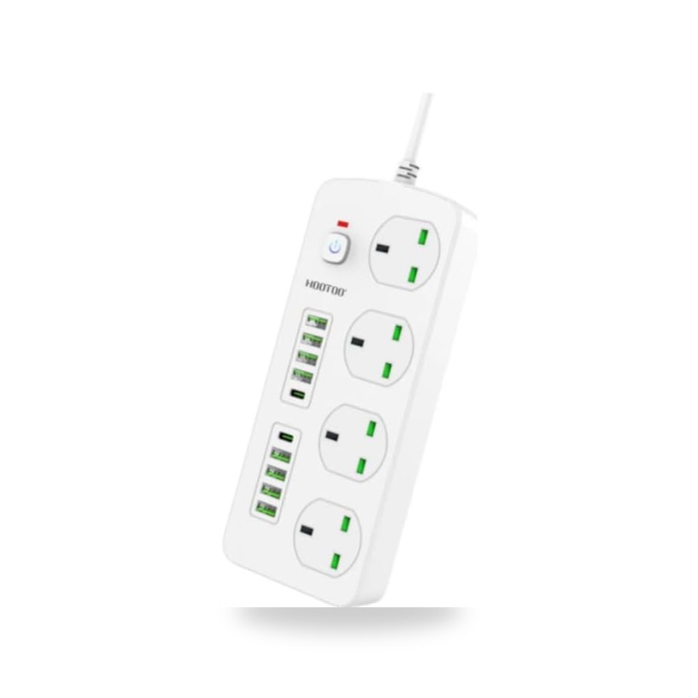مقياس مقبس طاقة متعدد المنافذ 3500 واط، 8 USB