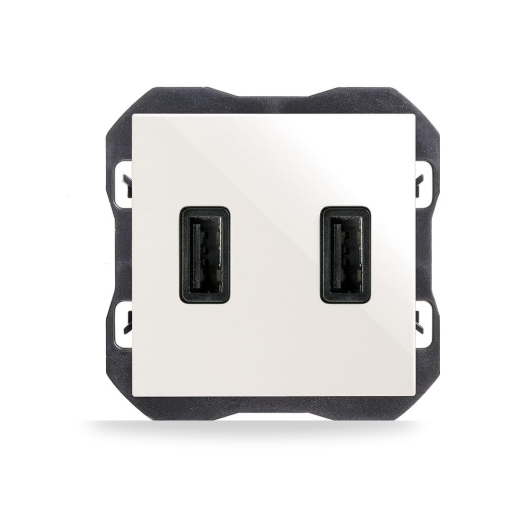 سيمون شاحن USB مزدوج 3.1 امبير سيمون 270 ابيض
