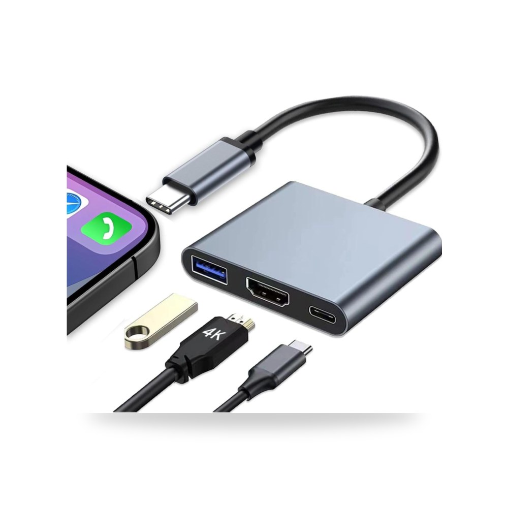 محول USB C الى HDMI، دونجل رقمي عالي السرعة جويز