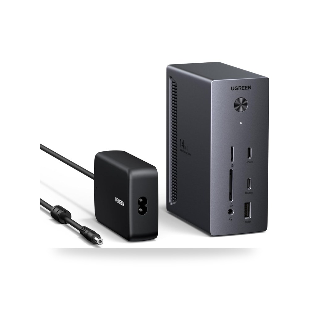 UGREEN محطة إرساء 14 في 1، ثلاث شاشات، HDMI