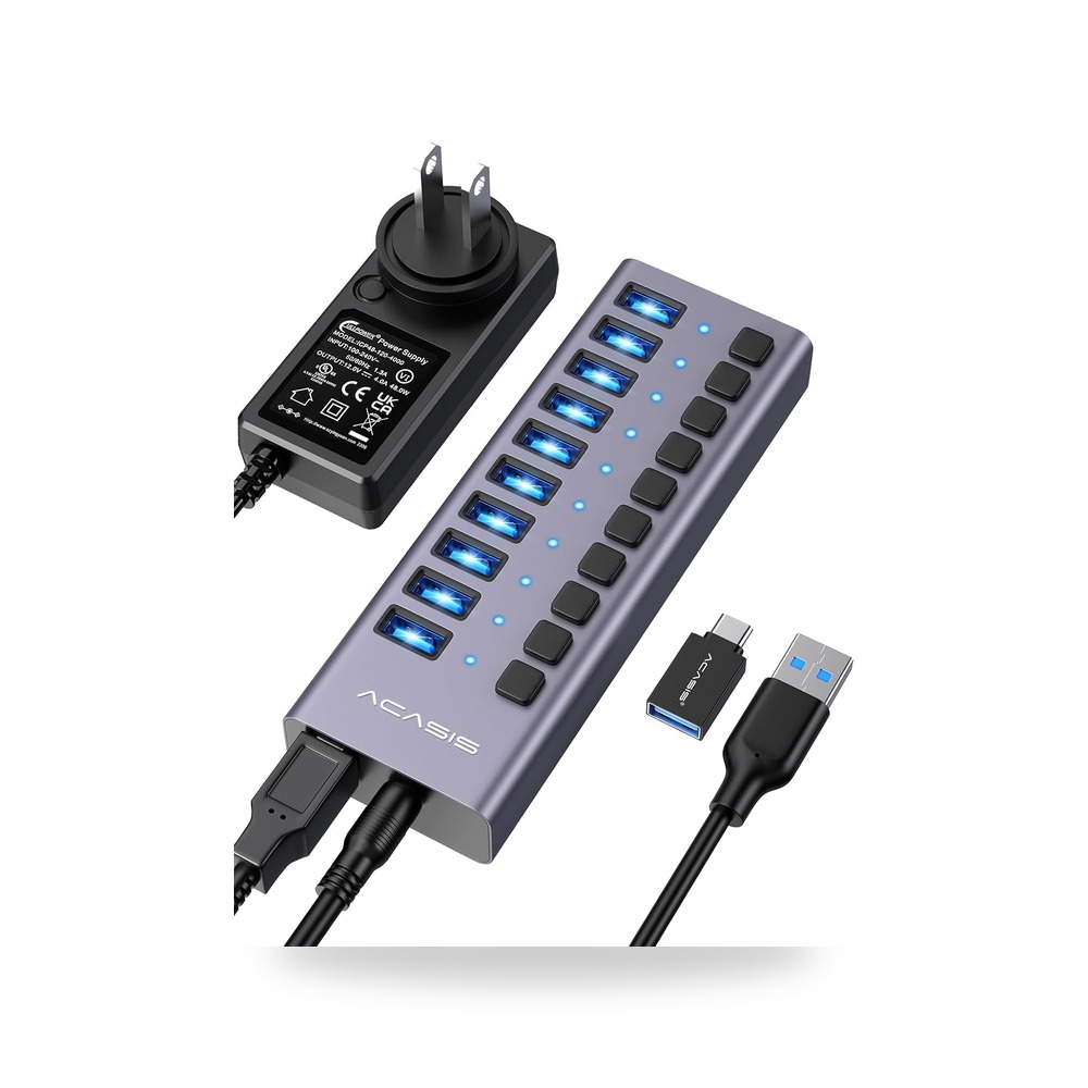 مفتاح اكاسيس موزع USB يعمل بالطاقة، موزع
