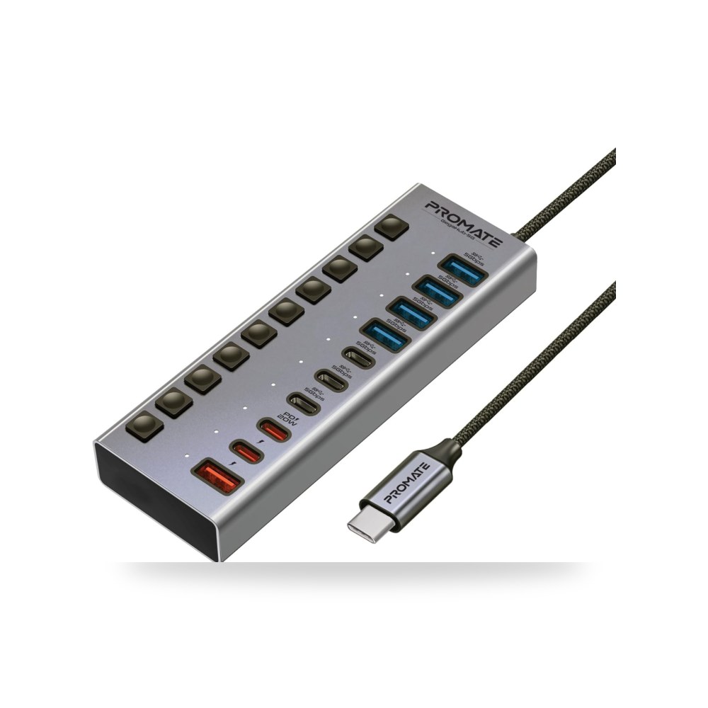 مفتاح بروميت موزع USB نوع سي متعدد المنافذ 10 موديل USB-C
