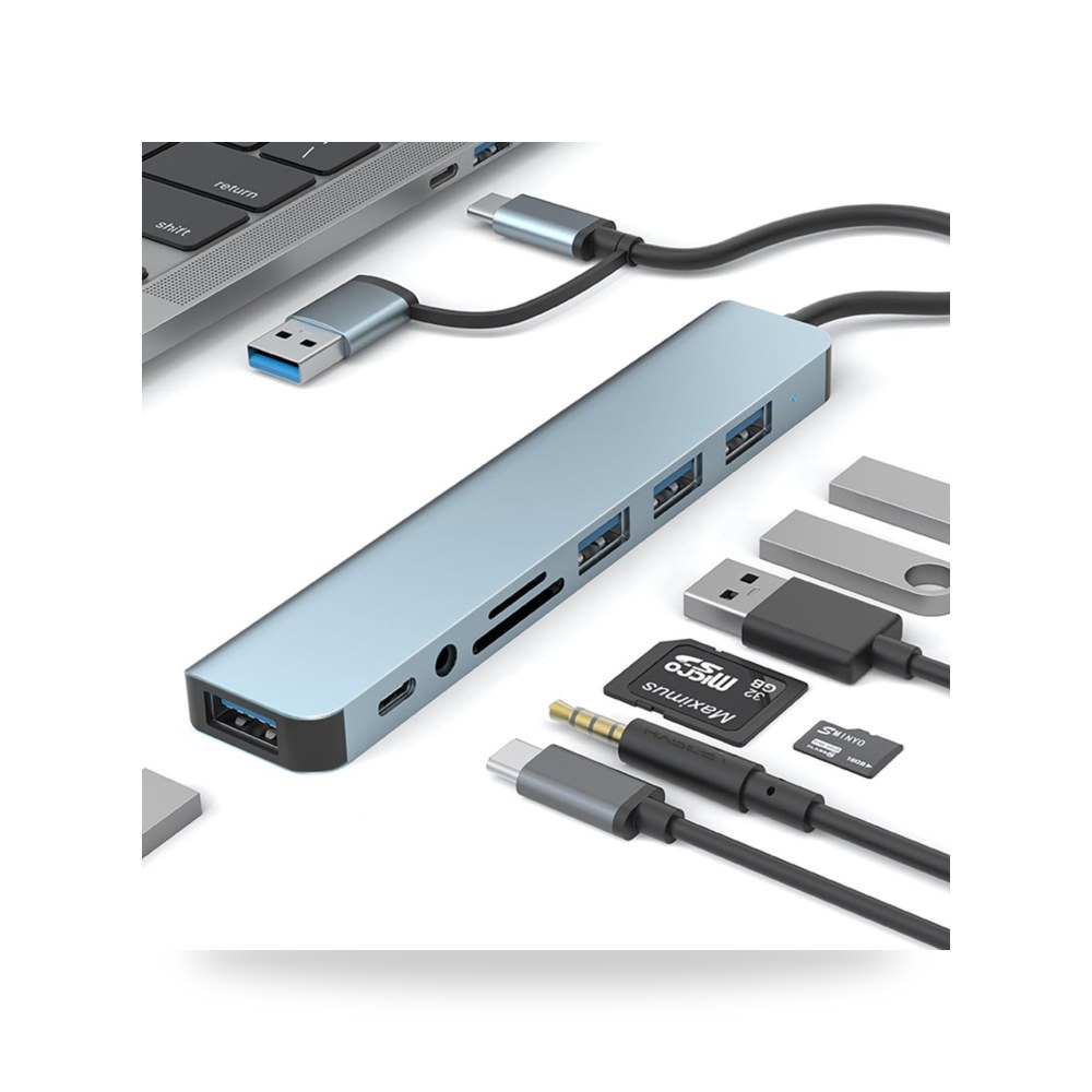انوان قاعدة شحن 8 × 1 USB C مع USB 3.0 و2.0