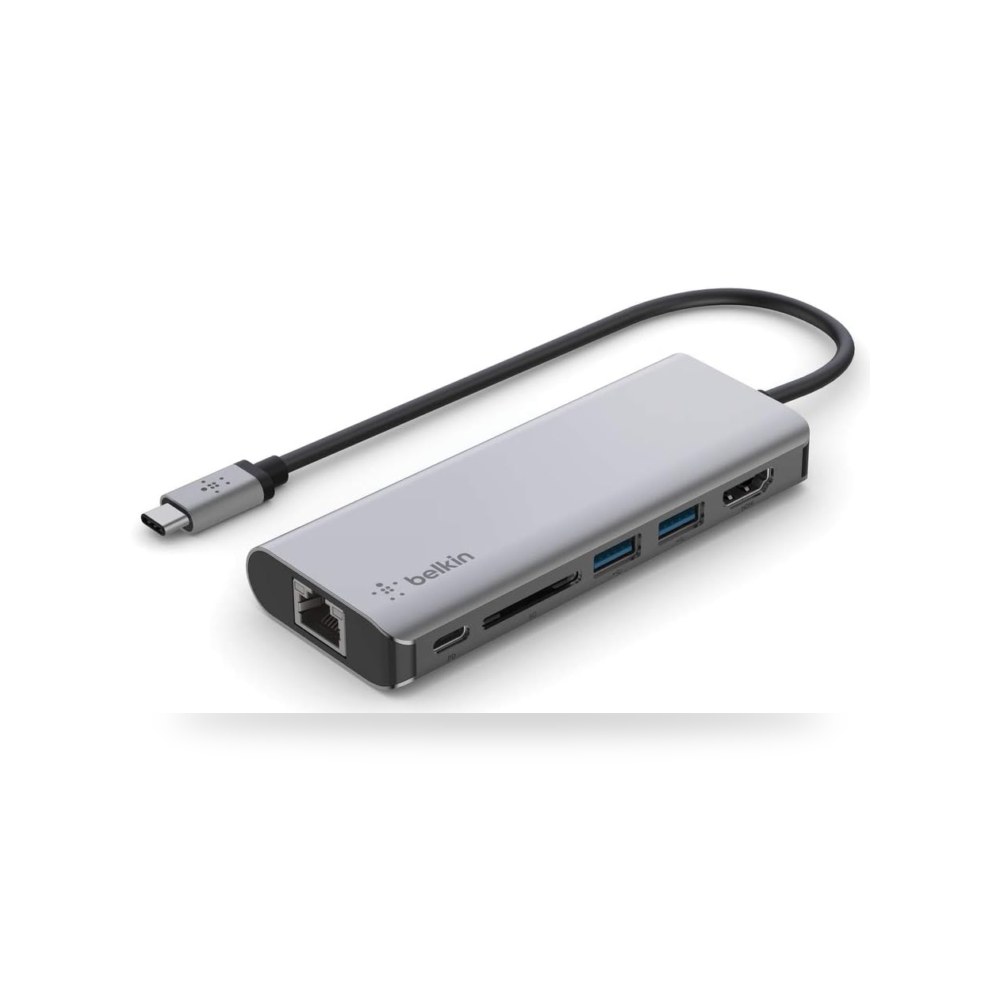 محول قاعدة شحن 6 1 بمحول متعدد المنافذ USB بيلكن