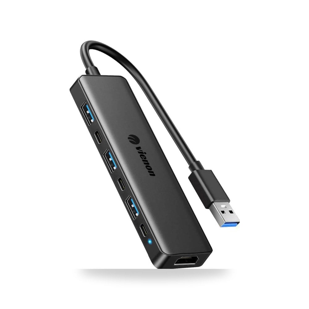 محول فيي محول USB 3.0 الى HDMI 7 × 1، موزع