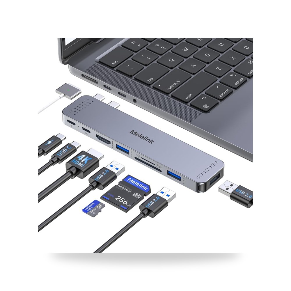 محول موزع USB C لماك بوك برو اير M5 M4 M3 M2