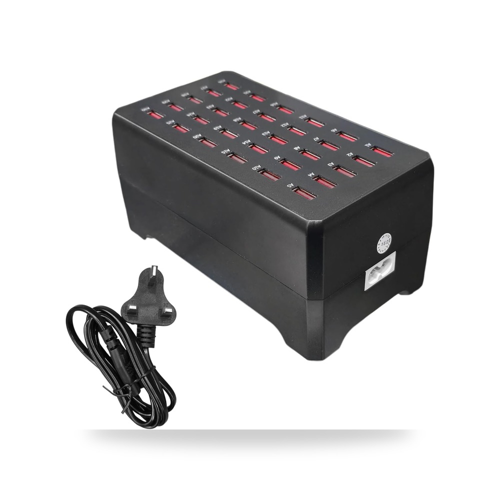 كروني قاعدة شحن USB 30 منفذ 150 واط، موزع شاحن متعدد