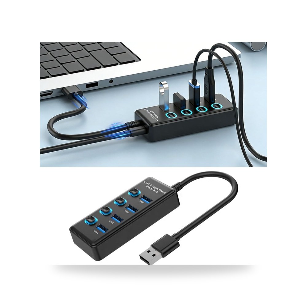 مفتاح غوودرن موزع USB 3.0، موزع USB ب4 منافذ