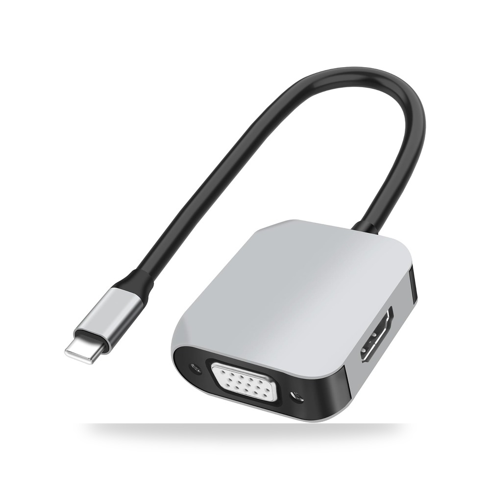 محول موزع محول USB C الى HDMI VGA، محول متعدد