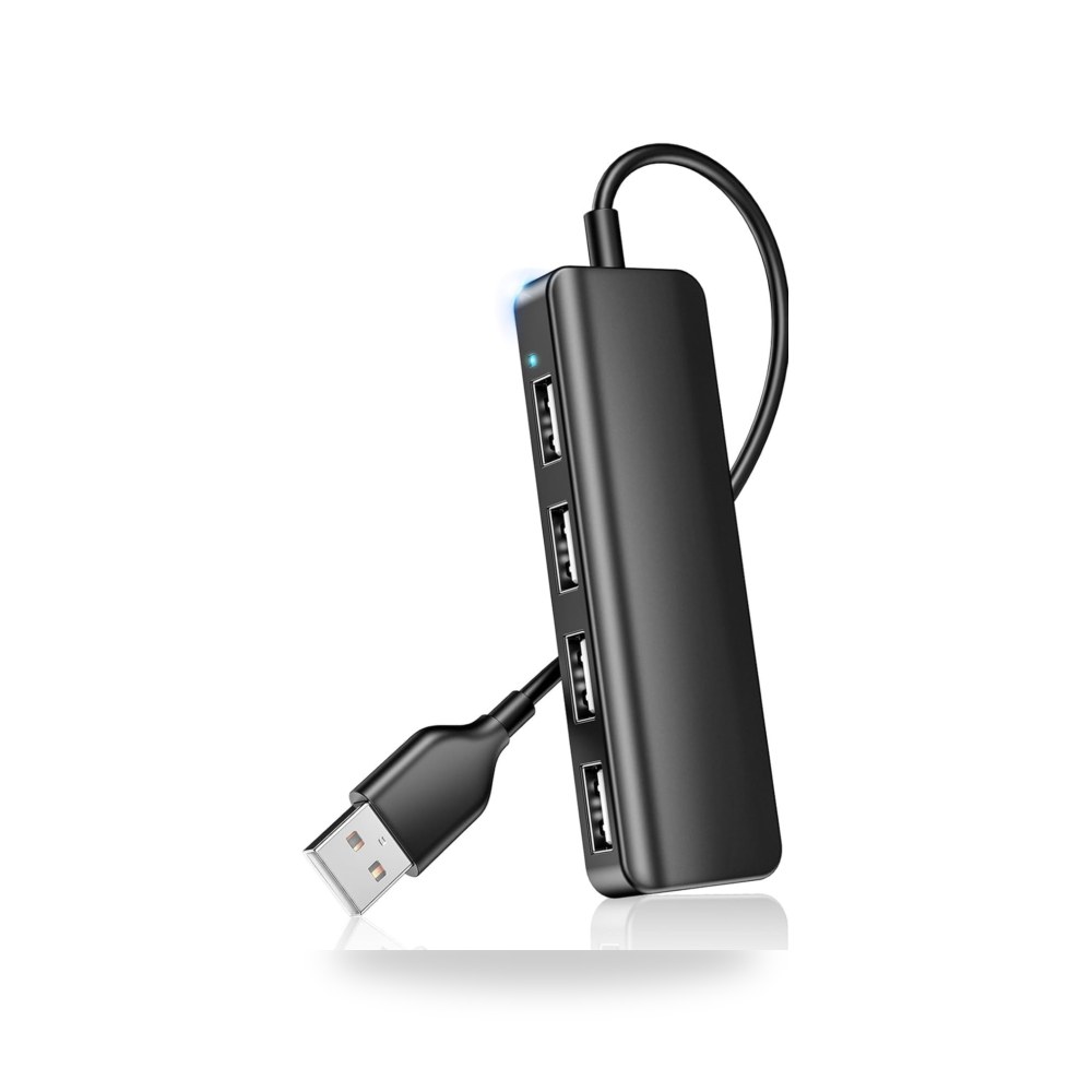 موزع USB من تزويق، موزع USB 2.0 بـ4 منافذ للاب توب