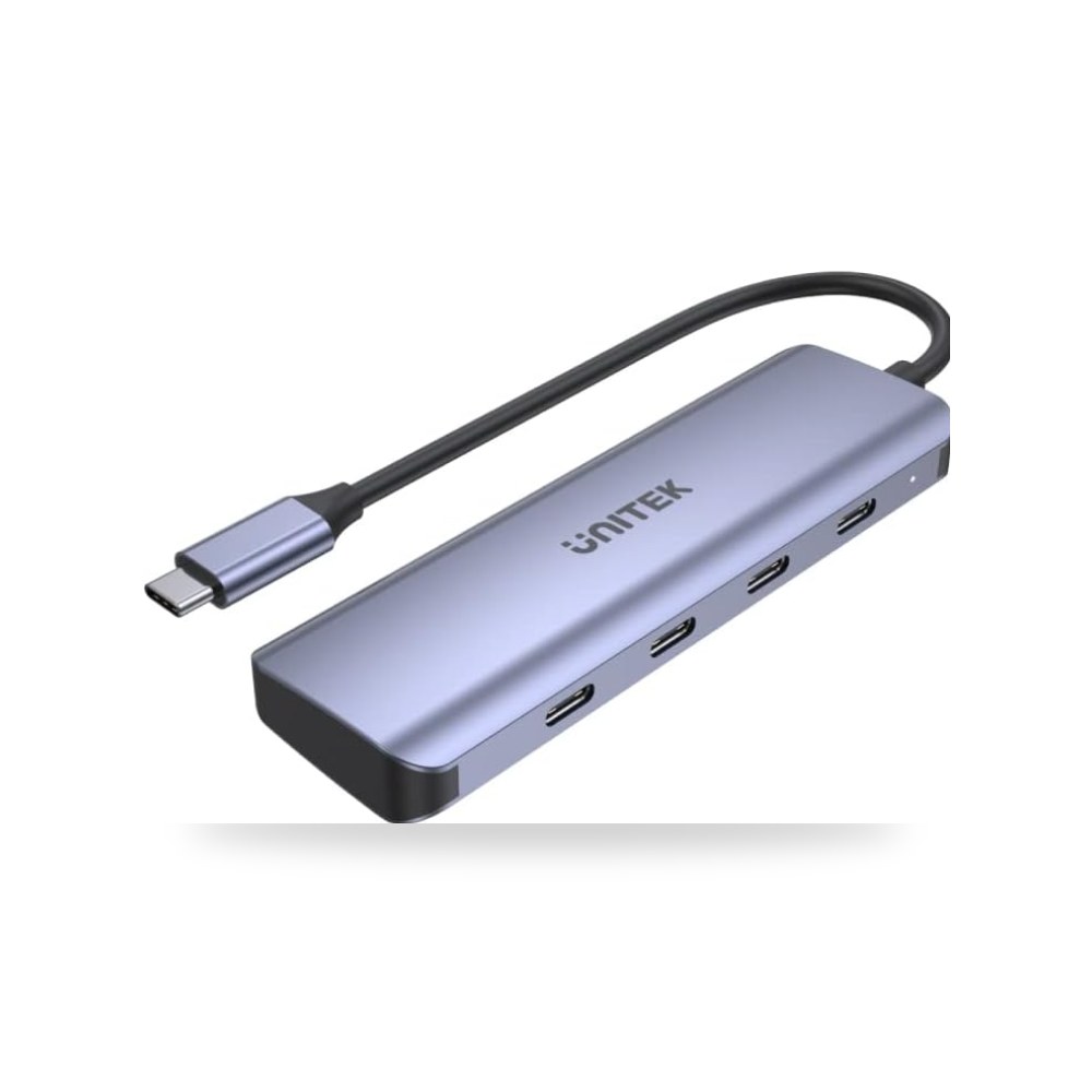 يوني تيك موزع الومنيوم 4 في 1 USB 3.2 الجيل الاول لنقل موديل USB-C