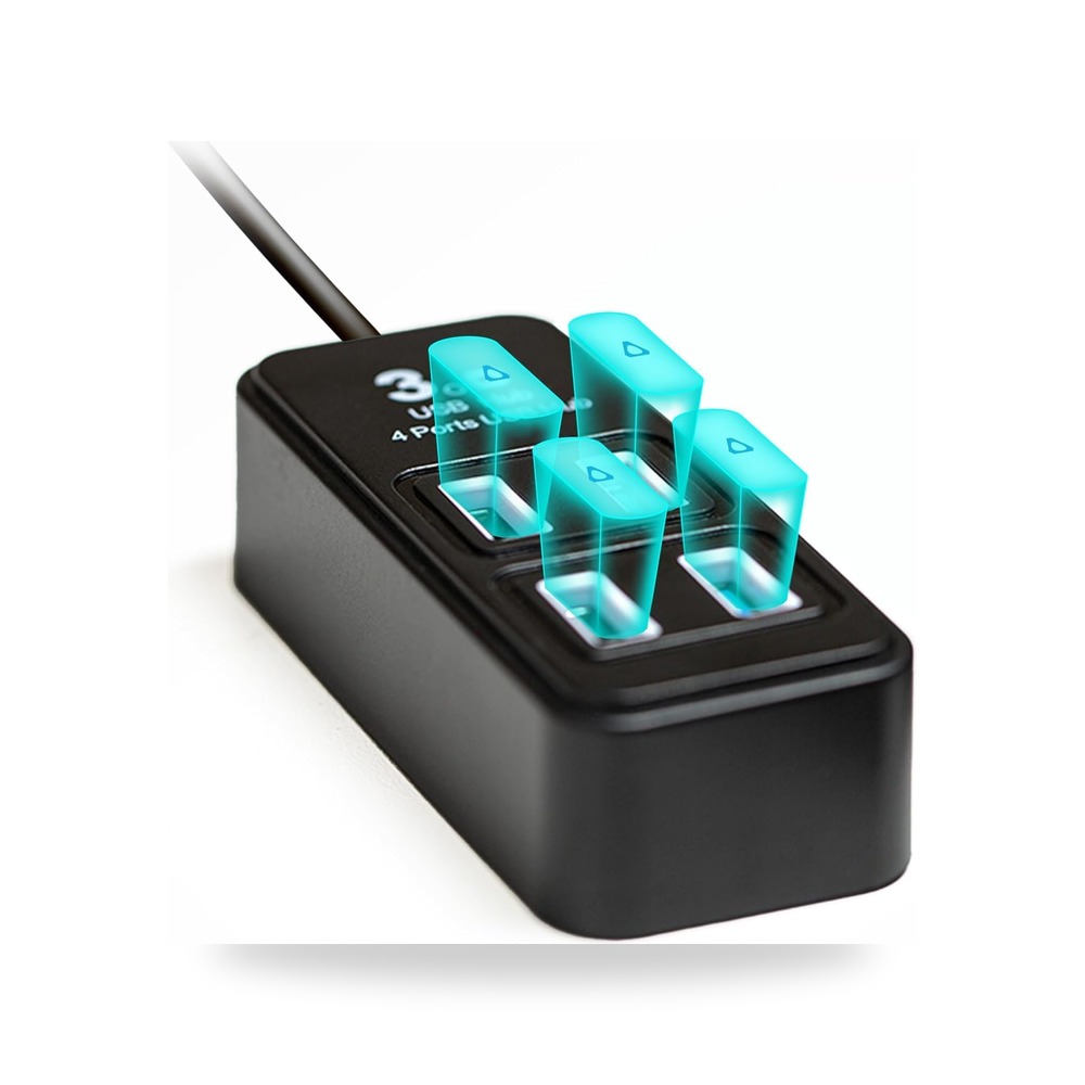 ريبف رياليتي موزع USB - موزع USB بـ4 منافذ لدونجل يو اس بي دونجل وحدة التحكم