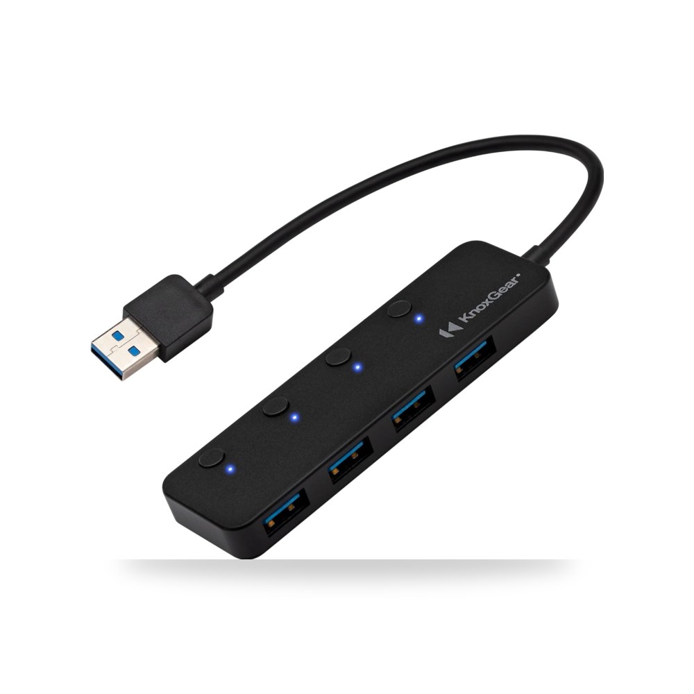 نوكس جير موزع USB 3.0 - موزع USB 3.0 بـ4 منافذ - موزع USB