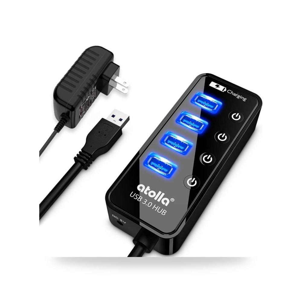 مفتاح موزع USB يعمل بالطاقة، موزع USB 3.0 ب4