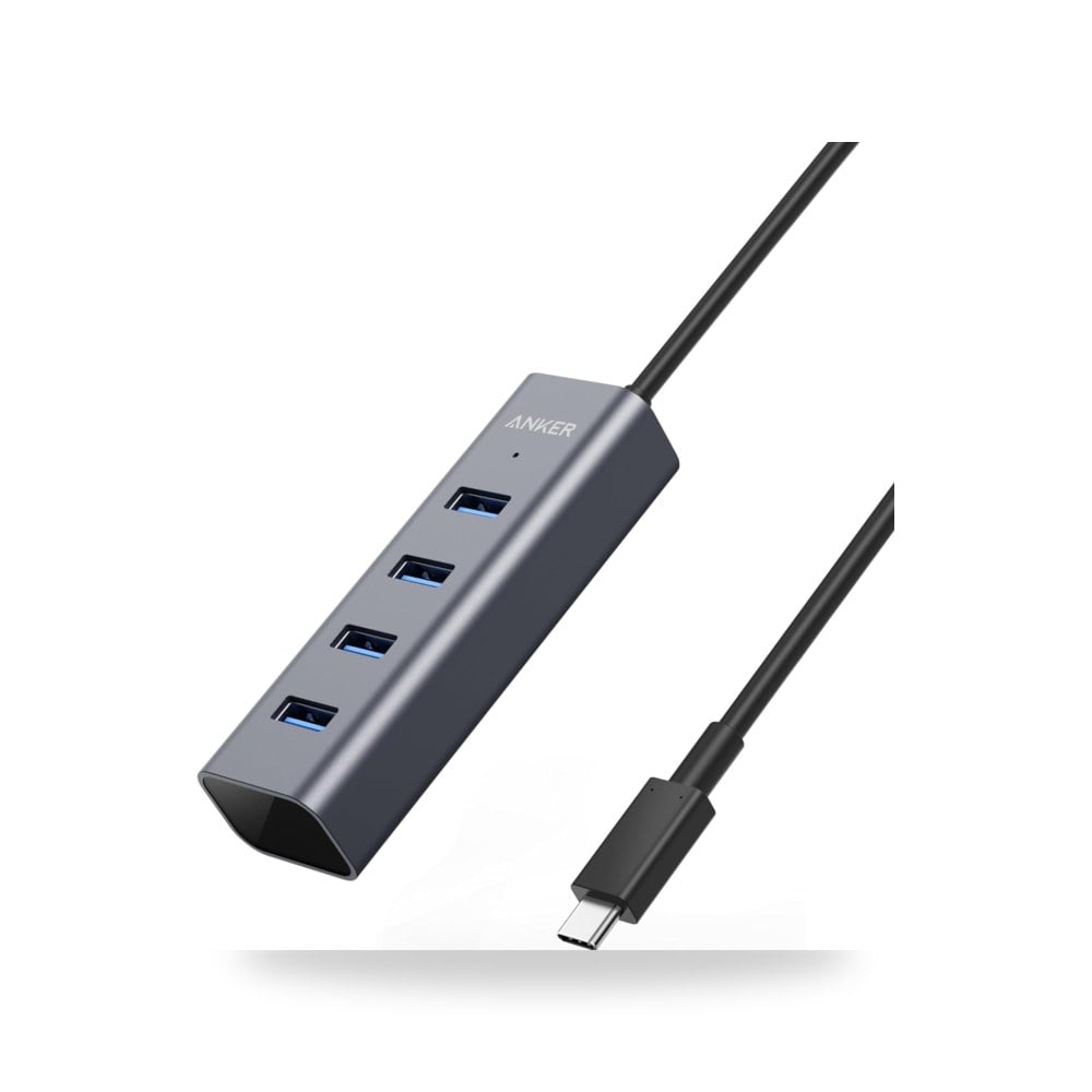 انكر موزع USB C، محول USB C من الالومنيوم مع 4 منافذ USB
