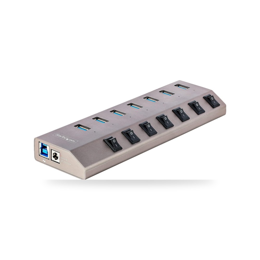 مفتاح ستارتيك موزع ب7 منافذ 5 جيجابايت في النوع C إلى موزع نوع A موديل USB-C