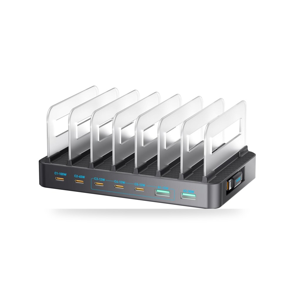إل بريكو محطة شحن إل بريكو USB، محطة شحن سطح المكتب 8 منافذ