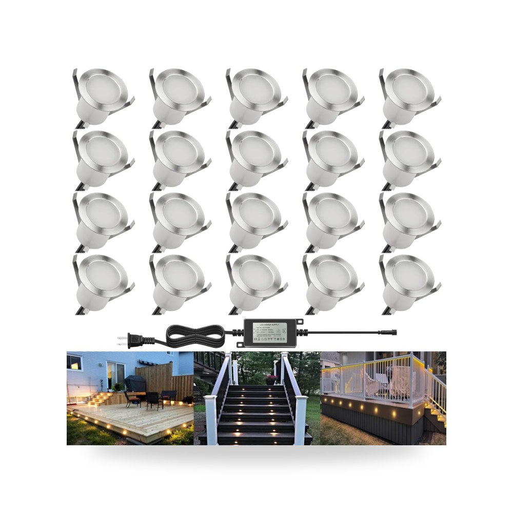 طقم مجموعة اضاءة LED لسطح السفينة مع محول، موديل IP67