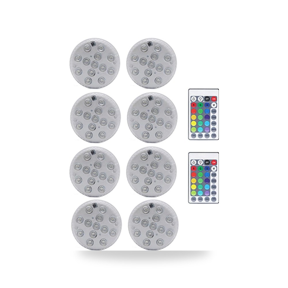 13 LED RGB غاطسة حمام السباحة ضوء تحت الماء الشاي الليلي