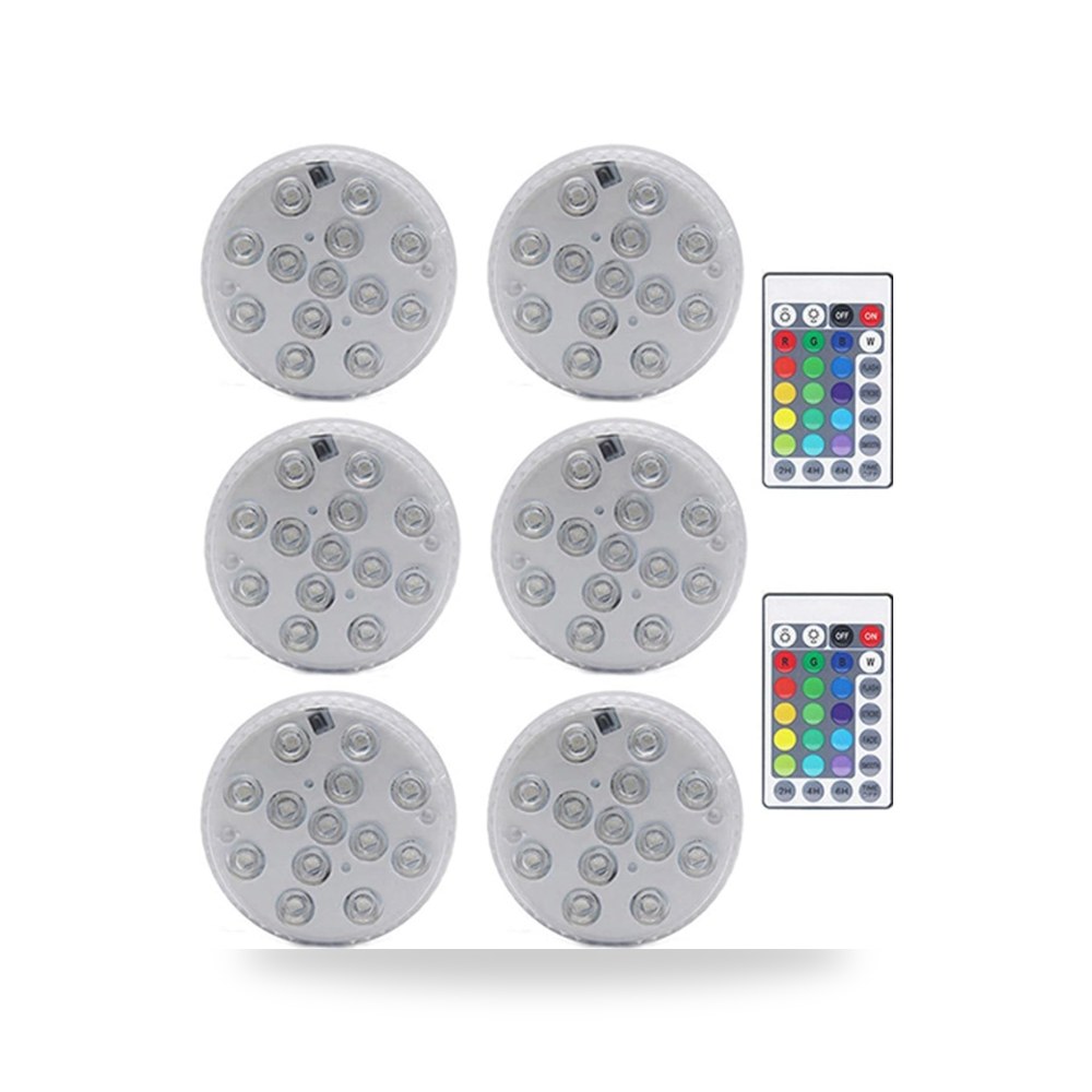 13 LED RGB غاطسة حمام السباحة ضوء تحت الماء الشاي الليلي
