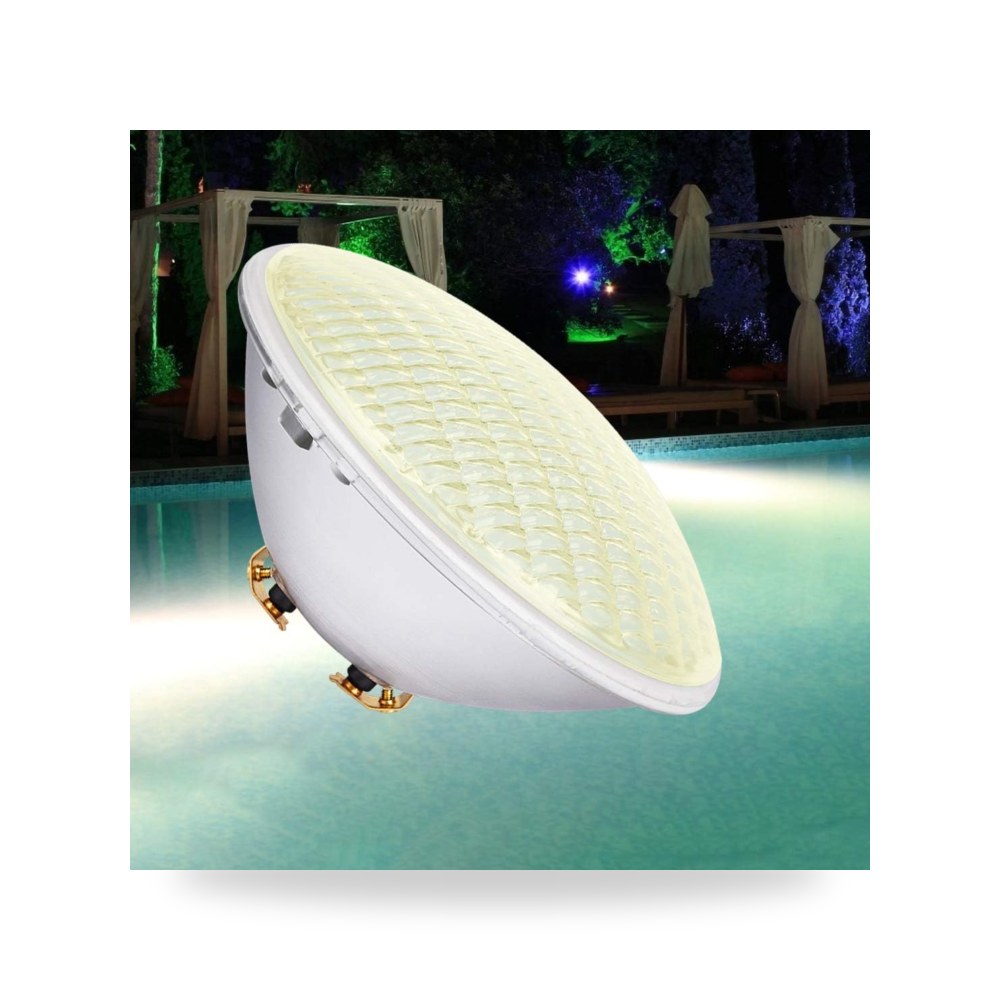 كولويست اضاءة LED لحمام السباحة، ضوء ابيض دافئ 54 واط IP68