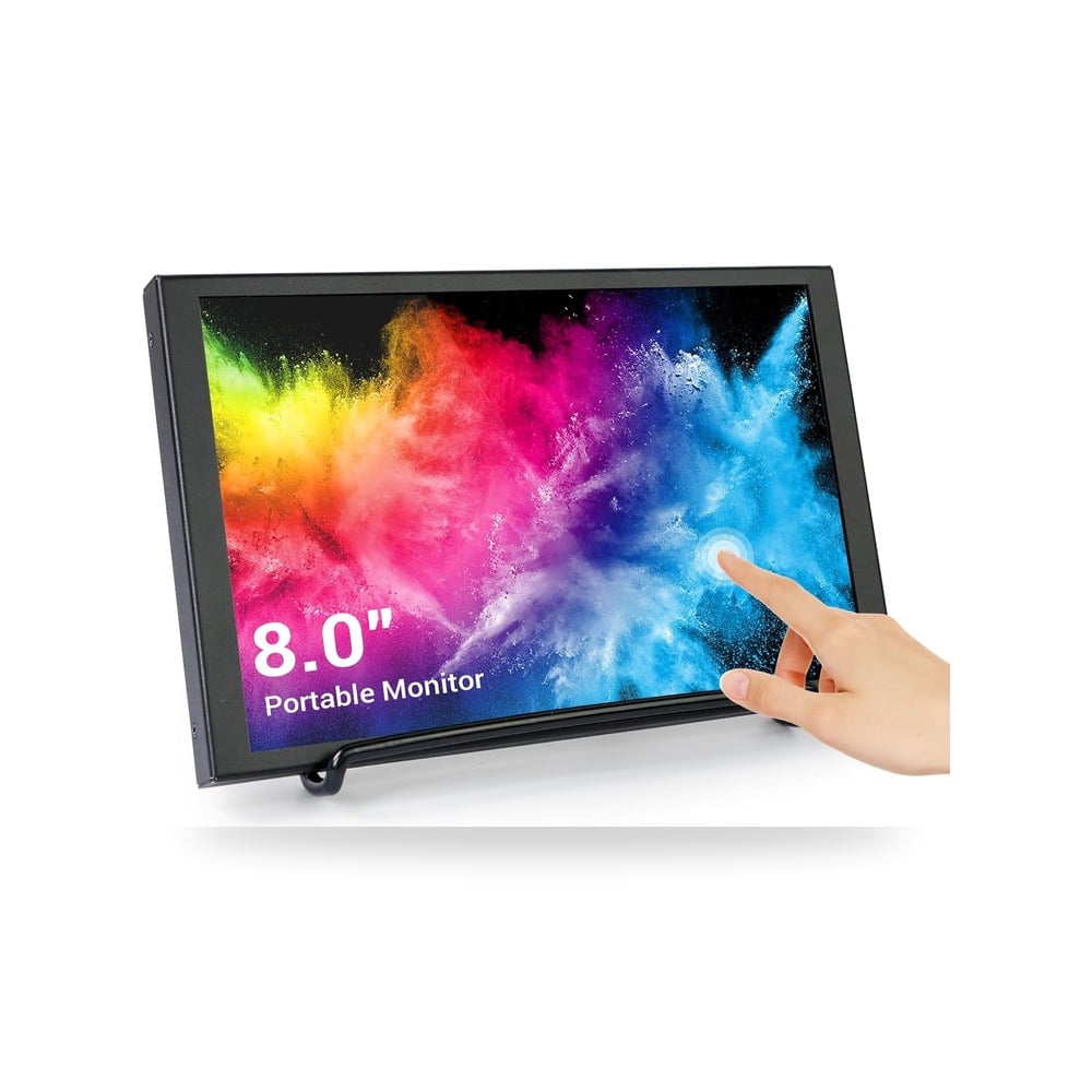 شاشة لمس 8 بوصة LCD صغيرة ومحمولة 1280 × 800 ايليكرو