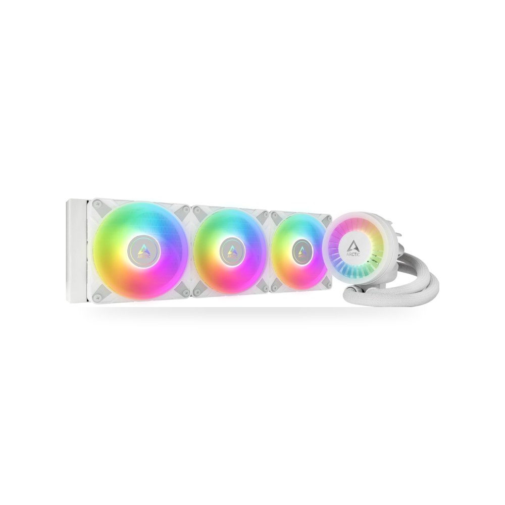 نظام تبريد سائل III 360 A-RGB للكمبيوتر ووحدة المعالجة اركتيك - لون أبيض