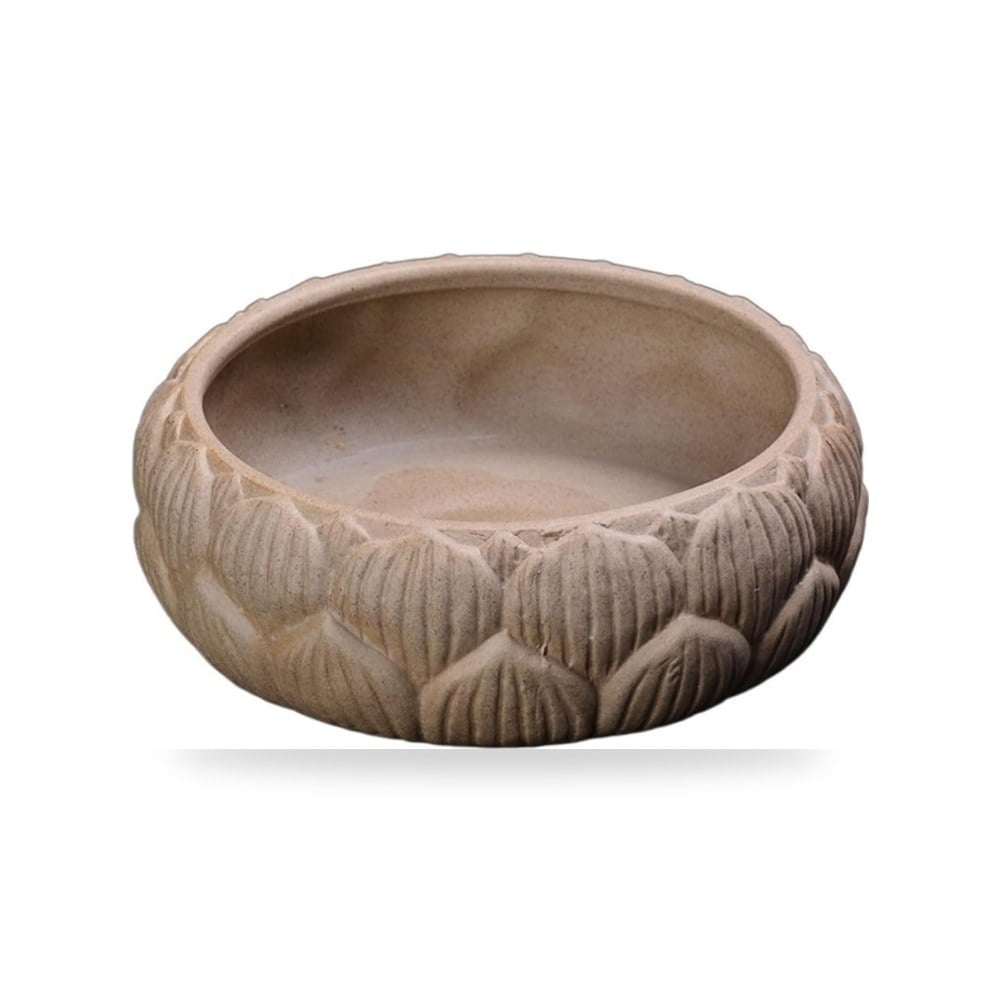 أواني الزهور Crude Pottery Imitation Stone Flower Pot موديل Non-porous