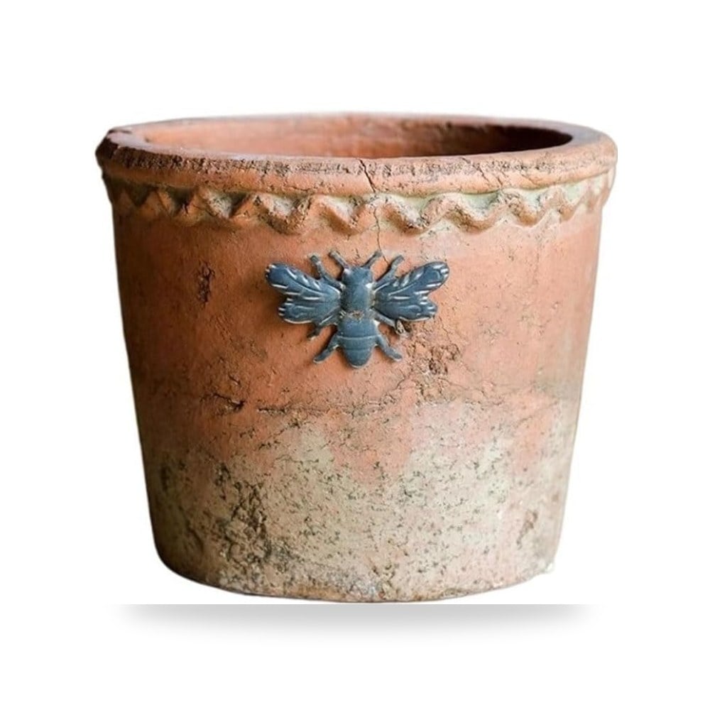 أواني الزهور Retro Old Red Pottery Flower Pot Pastoral