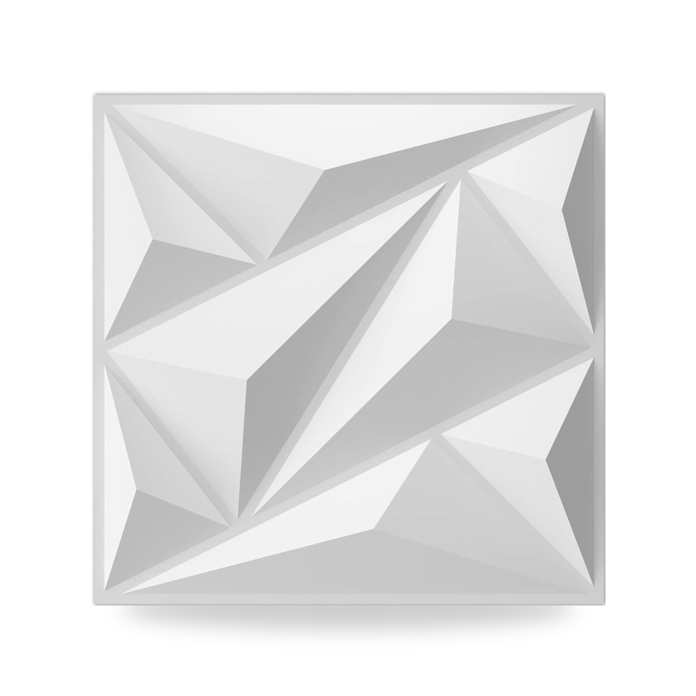 ديكور جداري أبيض 30x30cm معتمد