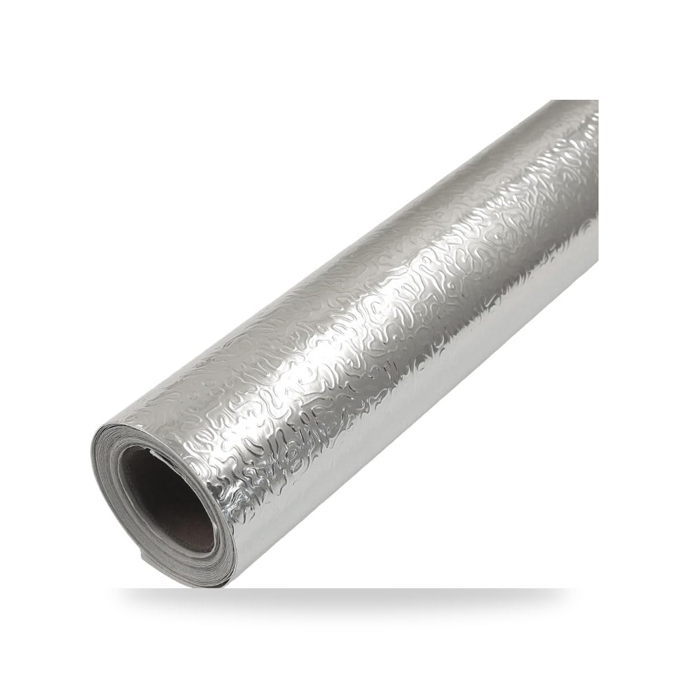 خزانة ديكورية فضي 15.7 بوصة x118 موديل Self-Adhesive