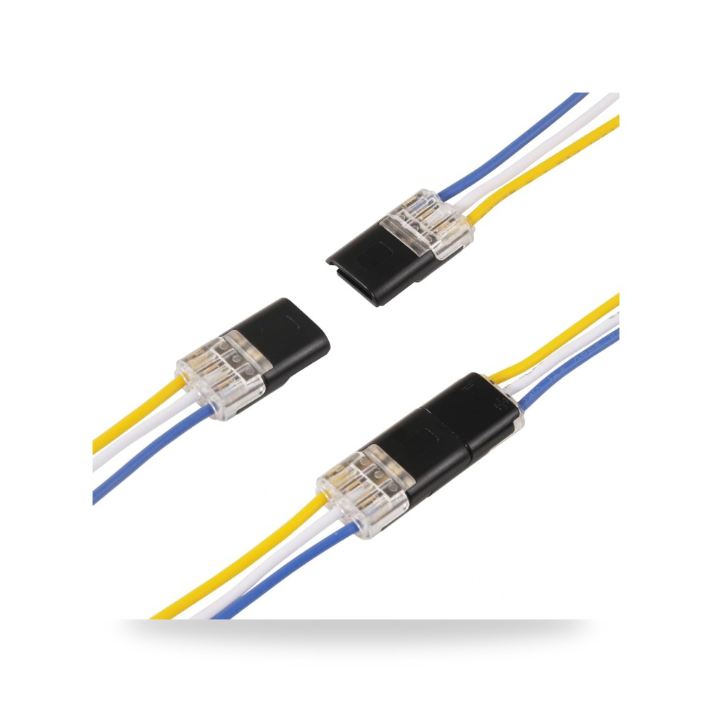 برايت فور موصلات اسلاك LED قابلة للتوصيل، 3 دبابيس باتجاهين موديل 20-24