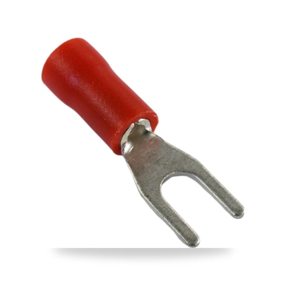 22-16 AWG #4 M3 موصل شوكة معزول 19 امبير 600 فولت (25 قطعة)