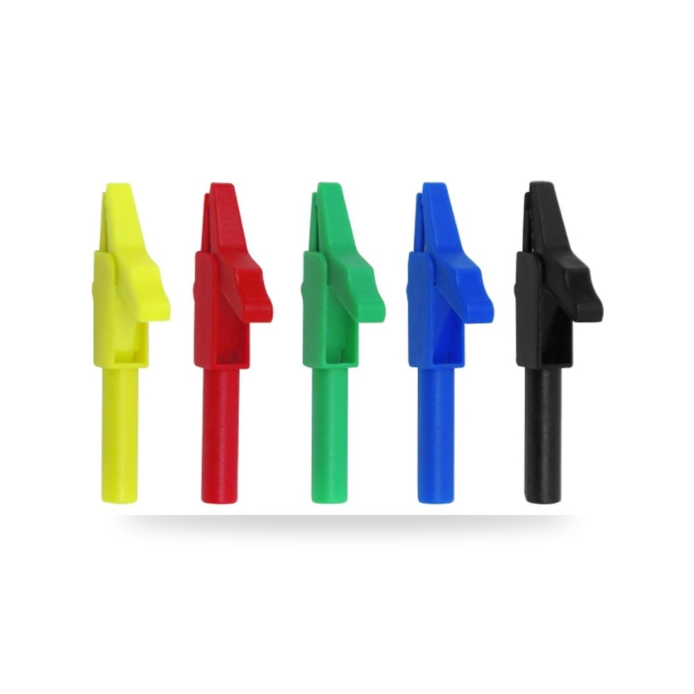 مشابك تمساح 4 مم معزولة بالكامل من تي واي ار تي اف ار ار