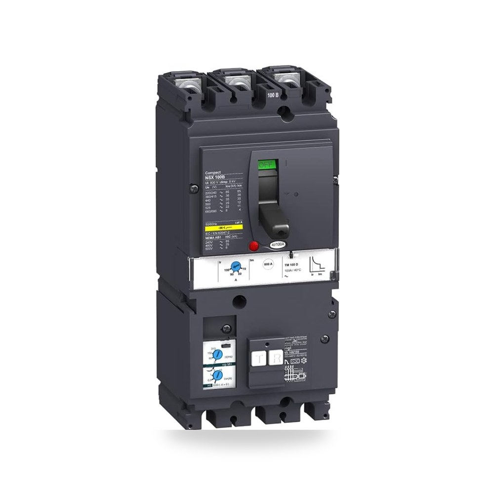 LV429667 MCCB Vigi MH NSX100B TMD 16А 3p3d 25kA قاطع دائرة