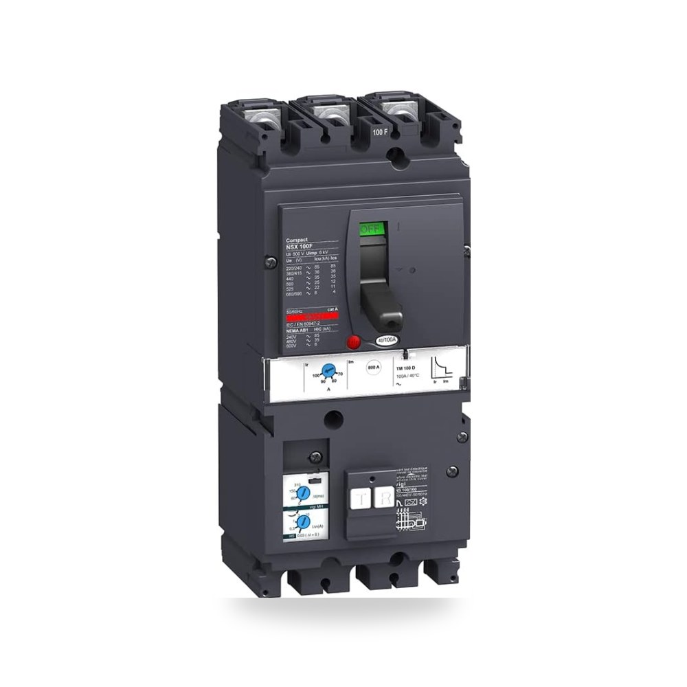 LV429937 MCCB Vigi MH NSX100F TMD 16А 3p3d 36kA قاطع دائرة