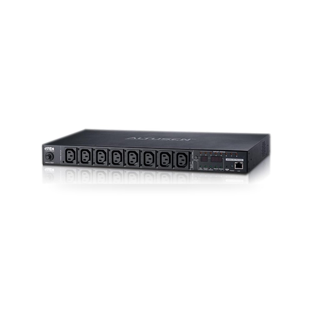 اتون مقبس تحكم عن بعد PE8108G IP، 8 منافذ، 1U، 8xC13، 10