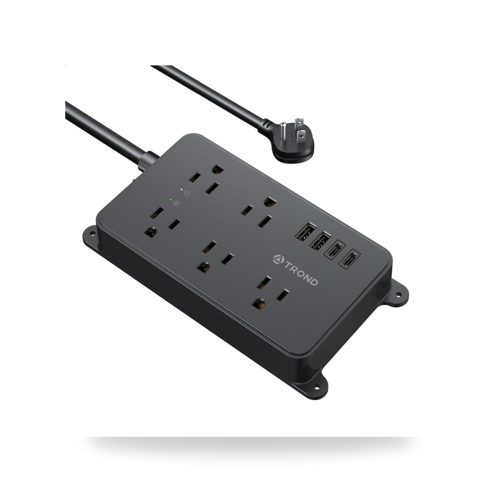 حامل توصيل بـ 3 منافذ USB و5 منافذ بيضاء قابلة