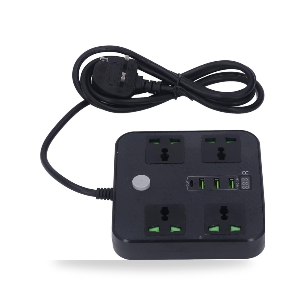 فياجاسافاميدو مقبس طاقة، شريط مخرج متعدد الوظائف مع USB 8